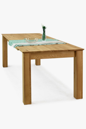 Drevený rozkladací stôl 160 x 90 cm, + 70 cm